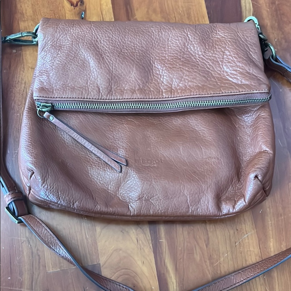 Margot Brown Leather Crossbody Bag